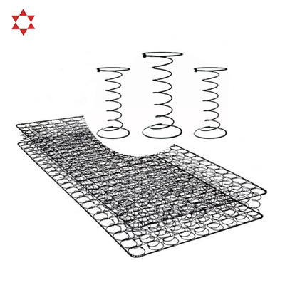Wholesale Home Furniture Bonnell Spring Mattress with Removable Cover Hourglass-Shaped Pocket Spring Coil Unit Fabric Open Beds