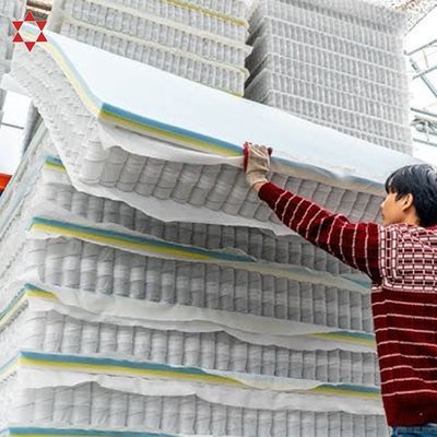 Oem Roll Packed 4/5/6 Turns Single Size Interval 5-Zone Carbon Steel Wire Material Pocket Spring Unit